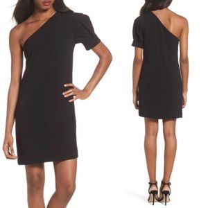 Charles Henry Dresses - Charles Henry Black One-Shoulder Shift Dress L Charles Henry Dresses - Charles Henry Black One-Shoulder Shift Dress L